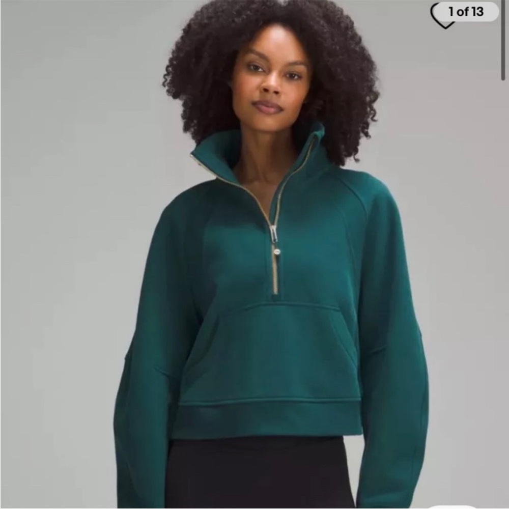 NWOT lululemon oversized scuba half zip funnel neck XS/S
